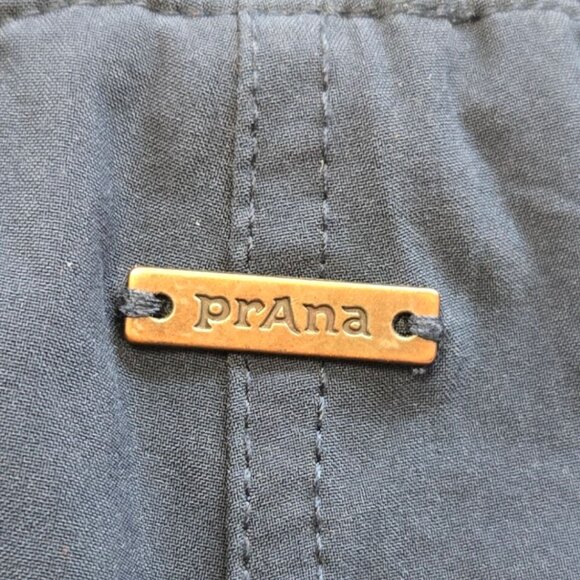 PrAna Womens Size M Navy Blue Athletic Pants With Drawstring Ankles - Picture 8 of 11